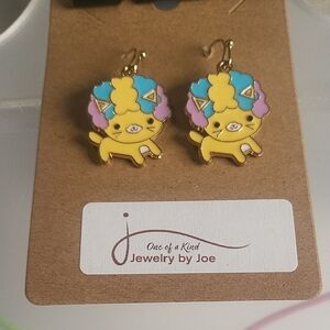 Jewelry by Joe Colorful Cat Earrings